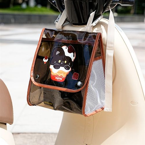 电动车前置物兜大容量防水电瓶汽车挂件物包充电器雨衣手机挂袋自