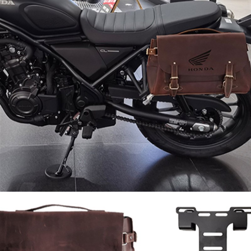 侧边包适用本田CL300 CL500摩托挂包覆古帆布尾包摩旅机车骑行包