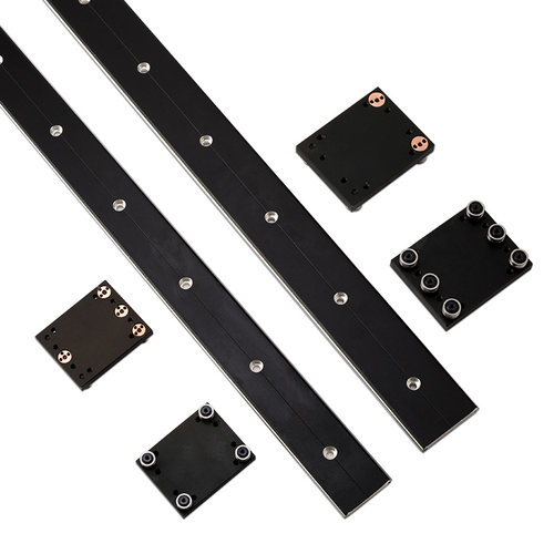 外置双轴心直线导轨WGR50 60 70 80100 滚轮滑块光轴滑轨摄影器材