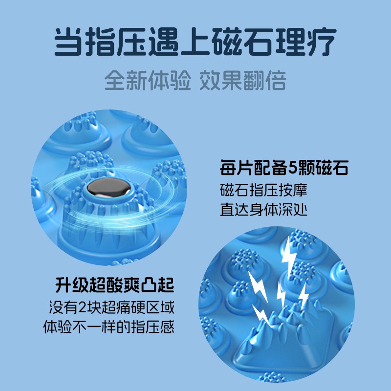 中医圆形指压板超慢跑步足底按摩垫室内通经络原地脚趾底踩款垫子