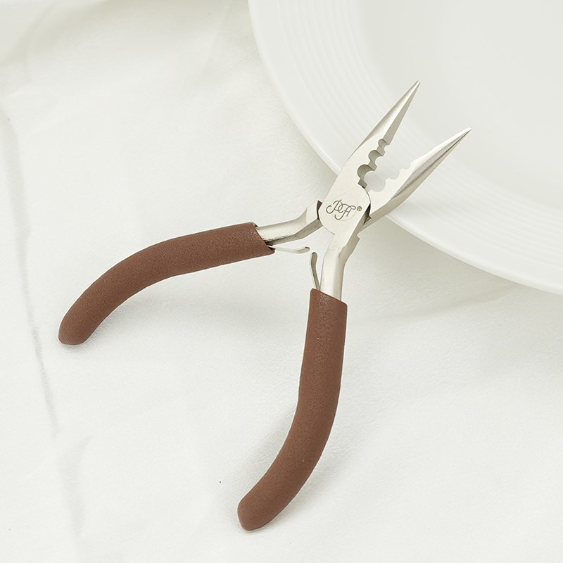 PH进口碳钢珠宝首饰尖嘴钳子圆嘴弯嘴侧剪钳六段钳diy手工具绕线