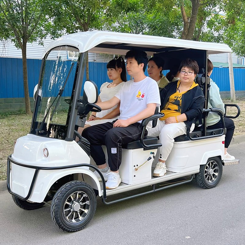 小巴士电动四轮车M7景区观光车旅游观H光车家用拉客电动车出门代