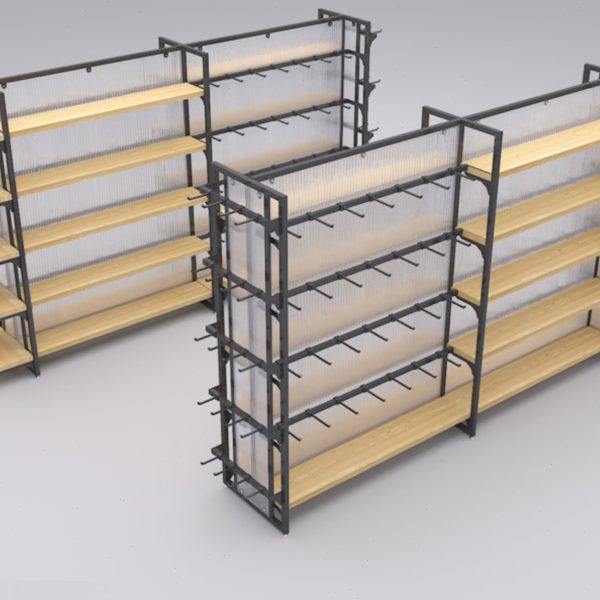 优品新款货架小号中岛展示柜中岛柜挂钩精品架挂摆饰品货架偏小号