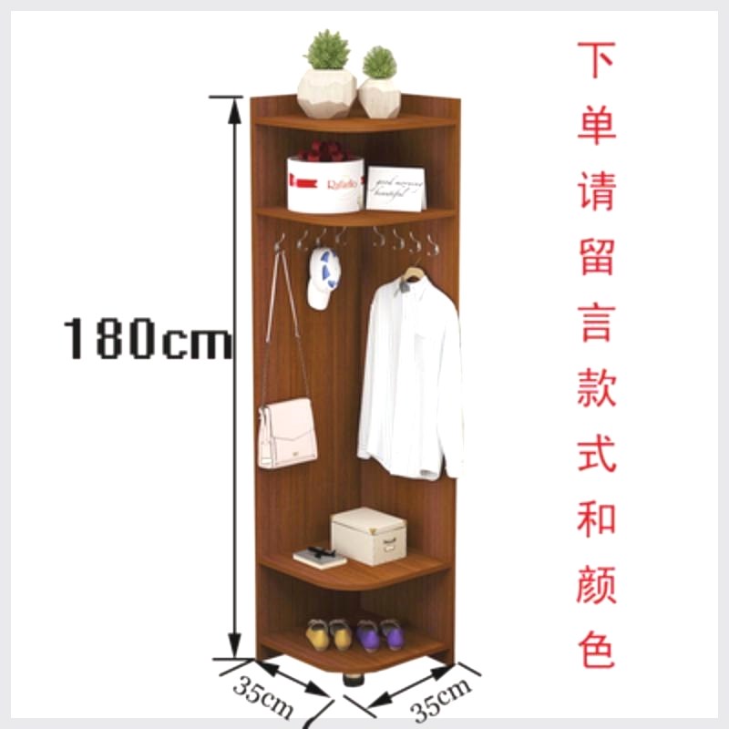 转角衣帽架不锈钢简约转角衣帽架墙角挂衣置物架角落W收纳包架卧