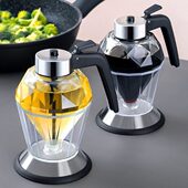 钻石玻璃油壶厨房分油小油瓶家用酱油醋调味瓶不漏油蜂蜜罐分发器