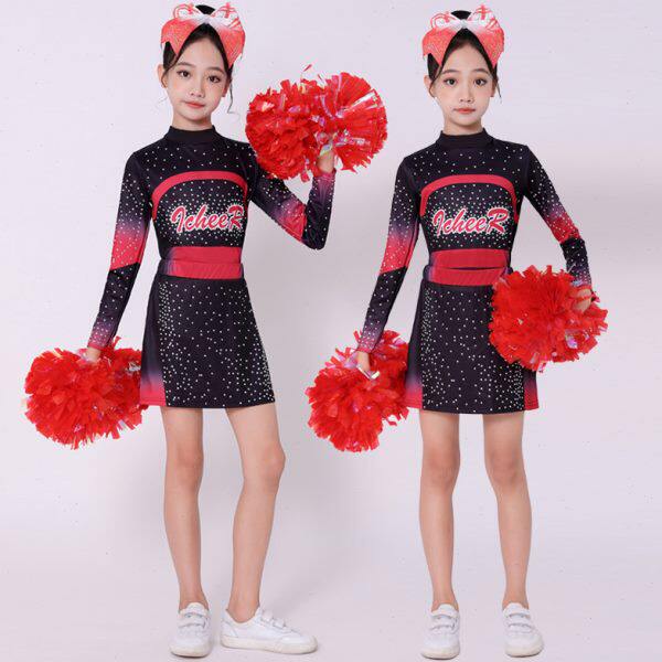 儿童花球啦啦操拉拉队比赛演出服中小学生健身操竞技运动会体操服