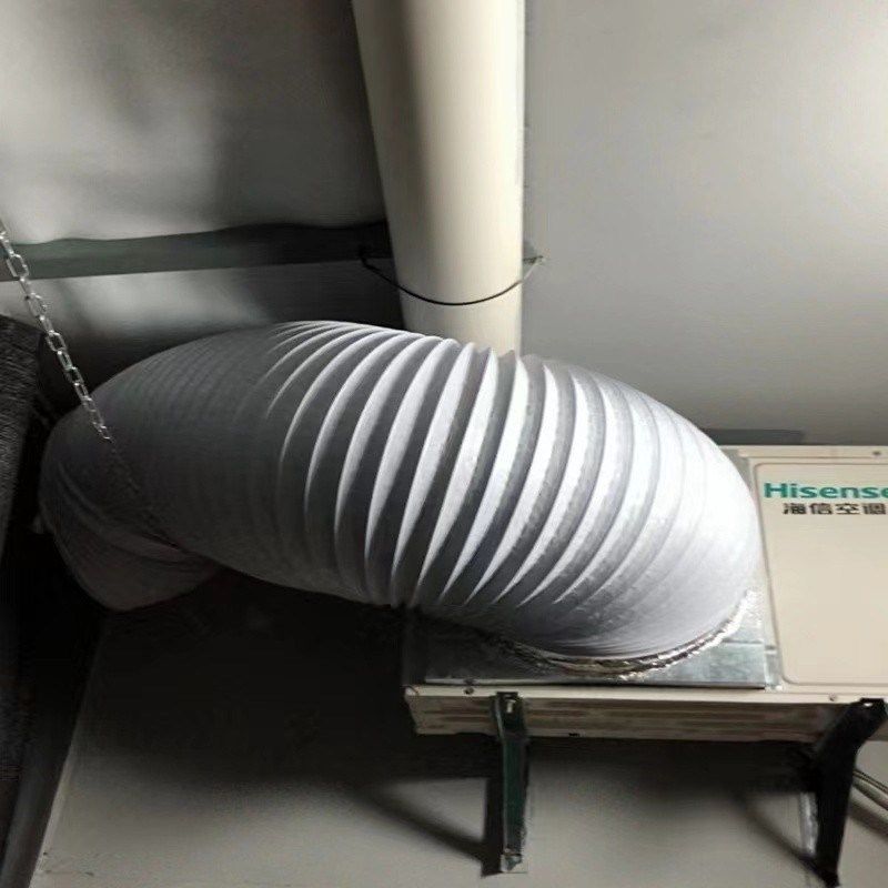 加厚PVC空调外机导风管排风管铝箔大口径耐高温500 600 700 800