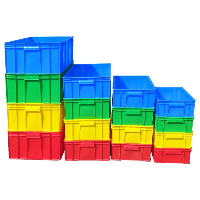 塑料周转箱长方形蓝色物流储物收纳胶箱养龟养鱼加厚大号胶框带盖