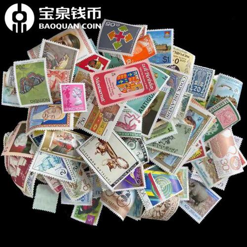 宝泉钱币.全品 外国邮票无戳新票散票收藏集邮 100国