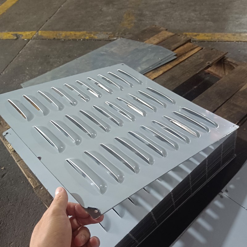 不锈钢板外墙防雨百叶窗冲孔盖板遮挡板通风散热出风口汽车换气窗