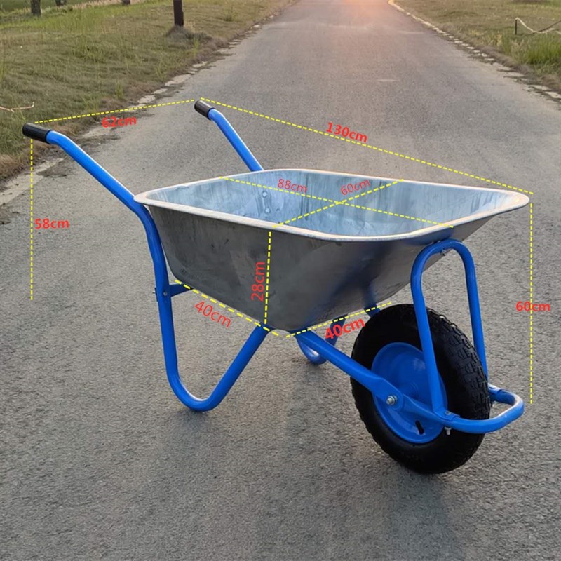 独轮车农用手推单轮货车推沙泥土花园垃圾建筑肥料工地手推车工具