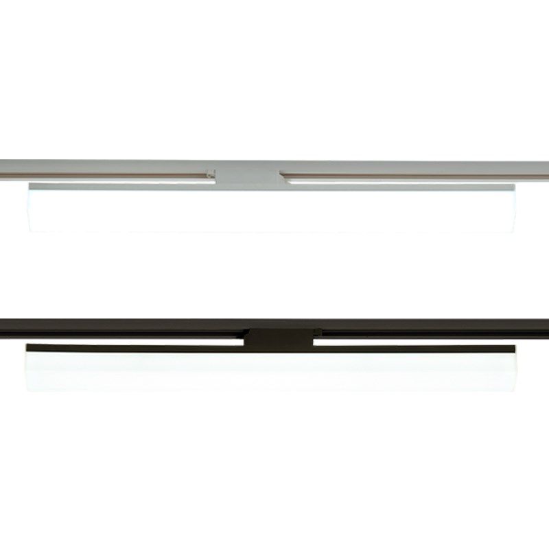 长条LED轨道灯五面发光办公商用专用超市理发店超亮导轨式补光灯