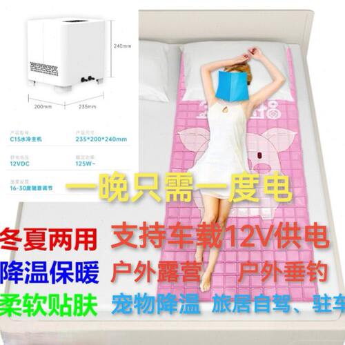 水冷床垫制冷毯冰垫水凉席夏季物理降温神器宠物学生宿舍工地电冷