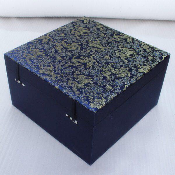 高档锦盒 大号碗平安扣寿山石茶具玉雕摆件 工艺品包装盒 现货