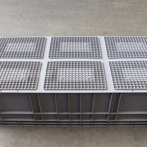 1200600340加宽50宽灰色物流箱塑料周转箱长盒大号箱子12634