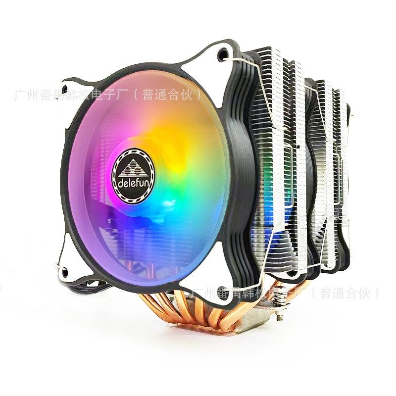 12cm风扇6铜管大双塔CPU散热器i3i5i7ARGB神光同步cpu风扇1700AMD