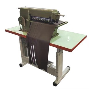 宏洲分条机皮带开料机切割直条人造革宏洲智造布料皮革切条机