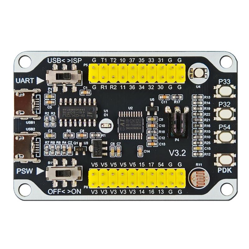 Ai STC8H2K12U 单片机开发板 核心板模块 STC8H2K学习板 最小系统