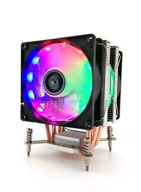 12代台式电脑CPU散热器4铜管单路主板X79/2011静音cpu风扇1155