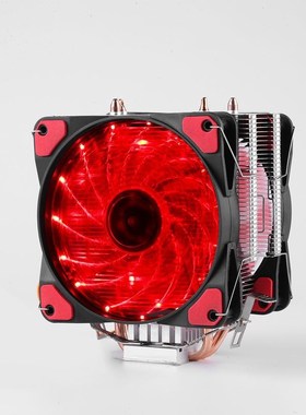 12CM台式电脑2热铜管cpu散热器静音风扇12代主板2011AMD1700/1151