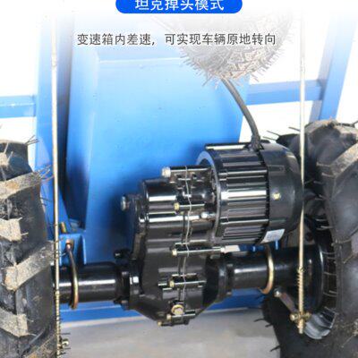 双轮独轮电动鸡公车农用爬坡手推爬山果园推粪油动运输小推车汽油