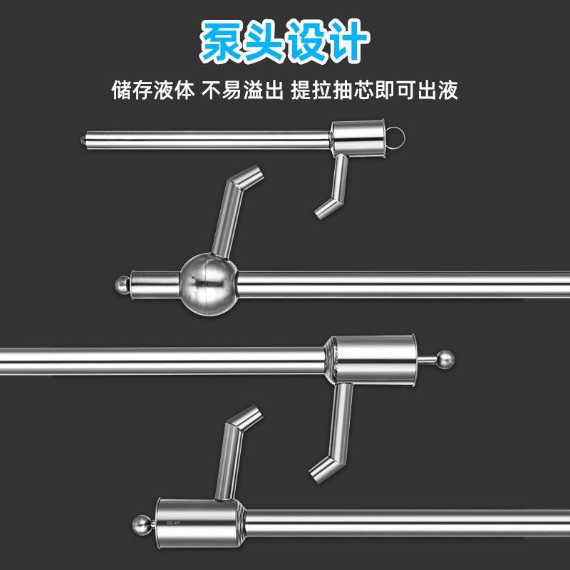 不锈钢油抽大号手动抽油器手拉式抽油泵200L升油桶吸水器油抽子