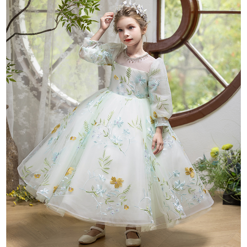 森系花仙子儿童礼服公主裙高端