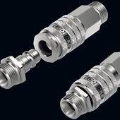 德国LUDECKE进口不锈钢快速接头DN5陆德克耐腐蚀温软管接头插座