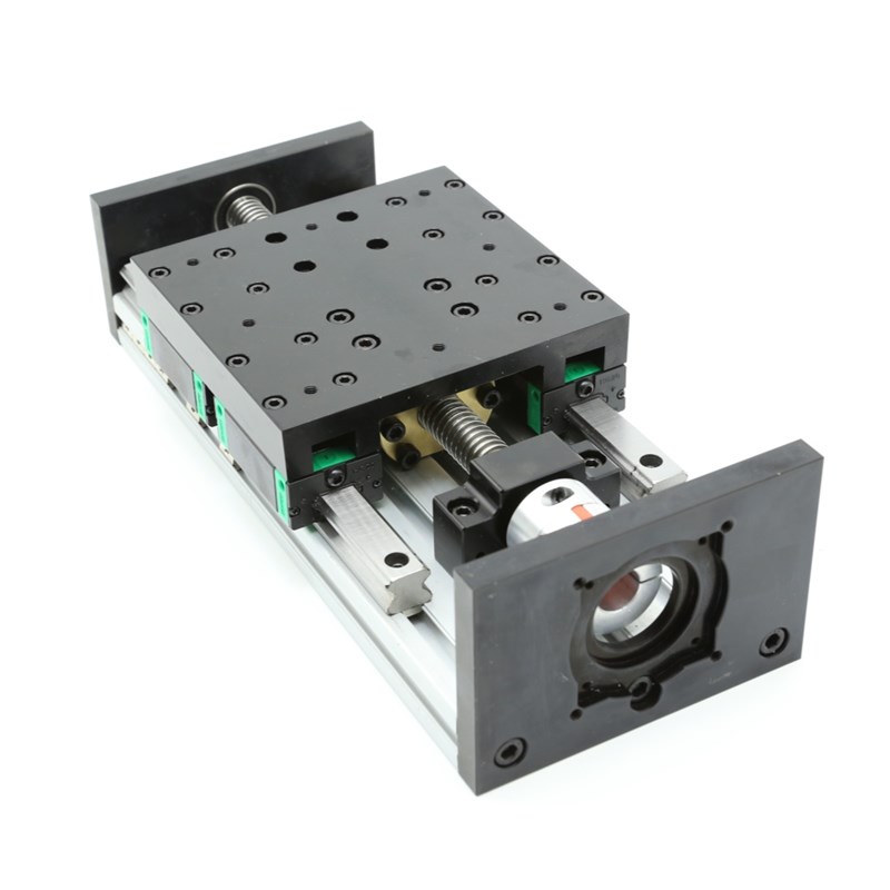 150宽重型双线轨直线导轨滑台精密十字T梯形滚珠丝杆手动自动模组