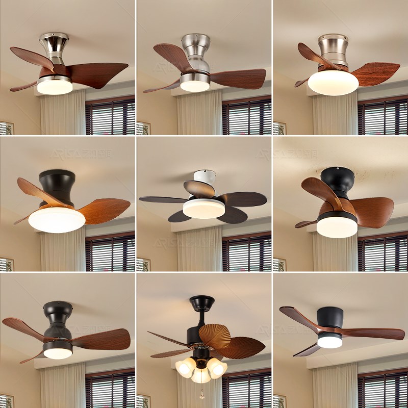 中古卧室吊扇灯覆古饭厅书房电风扇静音护眼灯扇一体2025新款吊扇