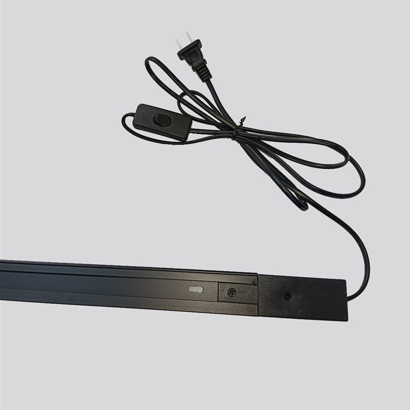 轨道射灯轨道条灯槽带线带开关纯铜加厚风扇块根服装店餐厅LED灯