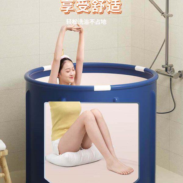 可折叠收纳防水帆布缸澡大人洗澡桶儿童游泳池宝宝泡沐浴桶浴加厚