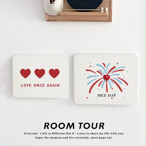 烟火爱心电表箱盒遮挡神器创意弱电箱盖板电闸箱配电箱装饰画 画