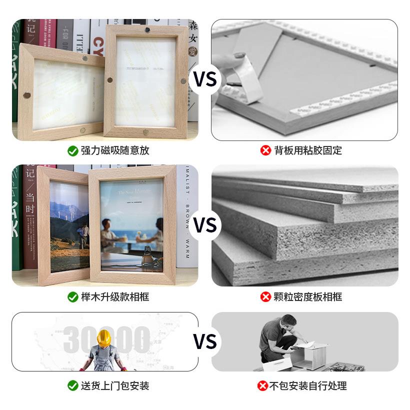 可比熊客厅照片墙简约现代装饰创意组合相框相片墙相册沙发背景墙