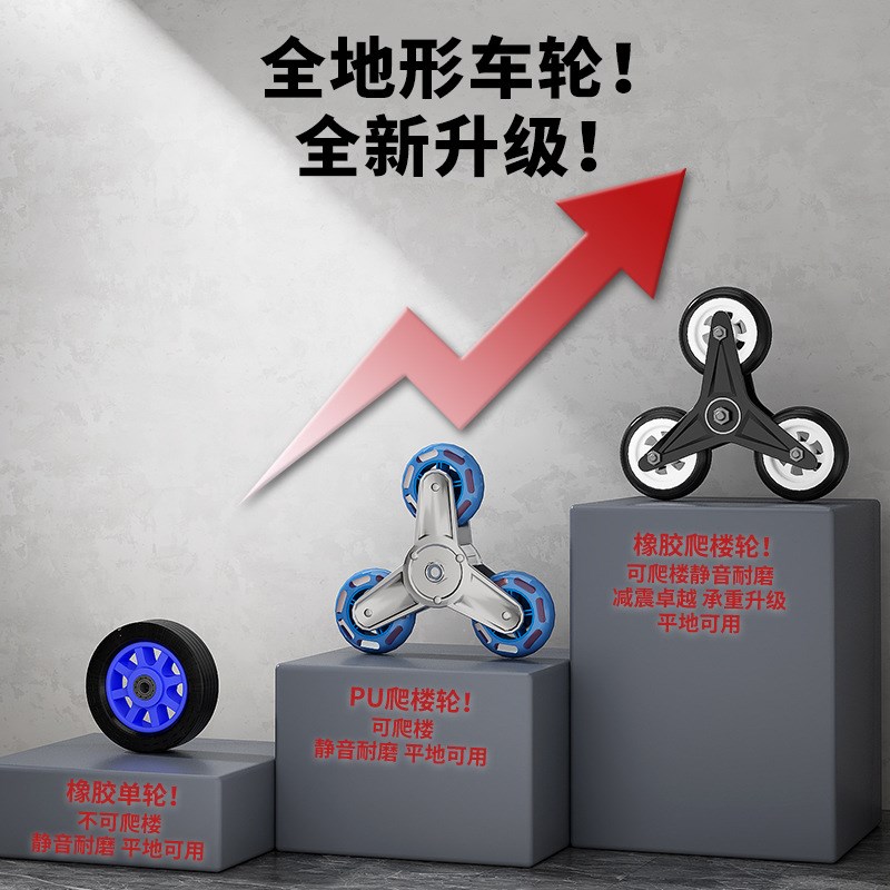 爬楼梯神器搬运车上下楼手拉车折叠便携推车拉货家用非电动爬楼