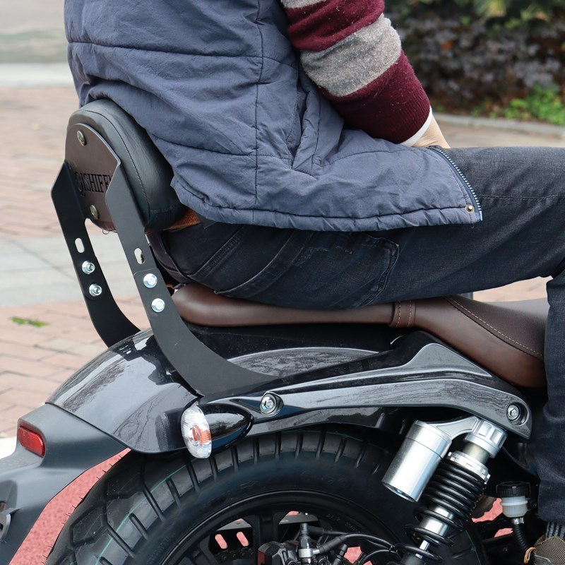 闪150 闪250靠背适用QJ150-2N靠垫SRV150后靠背复古太子摩托车