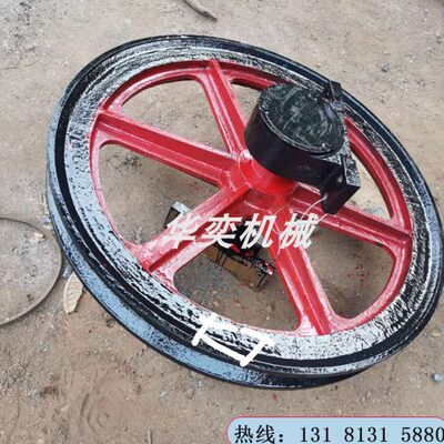 华奕生产矿用固定天轮游动天轮立井提升天轮各种尺寸钢丝绳导绳轮