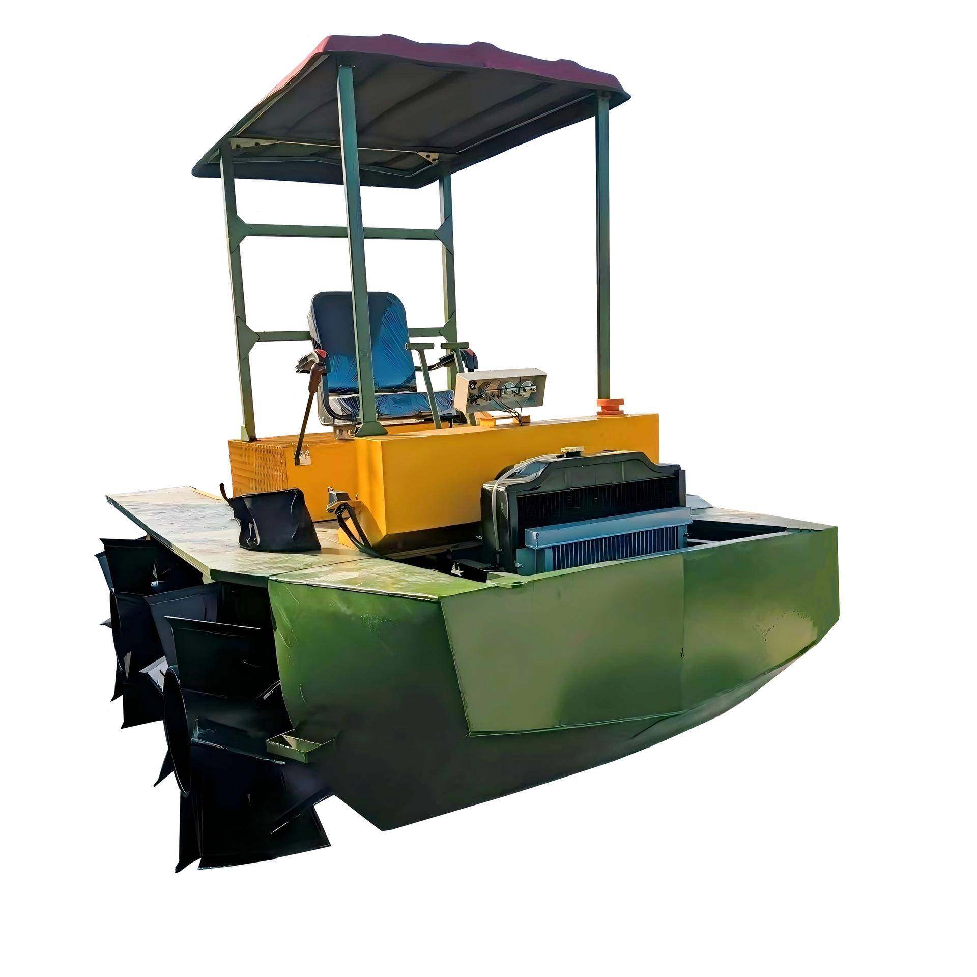 AM-784水陆两栖78马力四驱四缸倒档旋耕机耕船滩涂淤泥浅海稻田