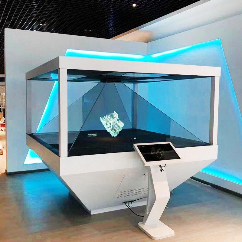 畅视达全息展示柜裸眼3D三维悬浮成像金字塔立体互动广告机