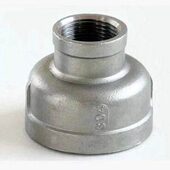 DN80 304不锈钢变径异径内丝 DN65 大管箍 DN100大管接头 大小头