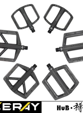 HuB和博公路登山自行车脚踏板脚蹬FP-936NZU自润滑轴套轻量平踏