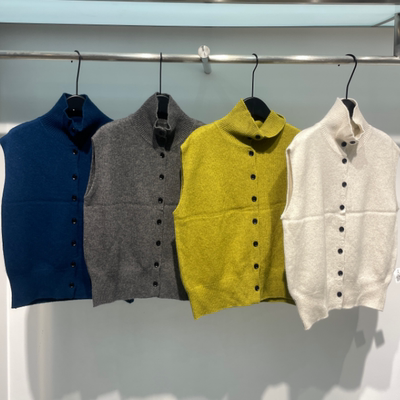 【汤曼妮粉丝专享】无袖单排扣针织马甲女百搭显瘦穿背心NW83212