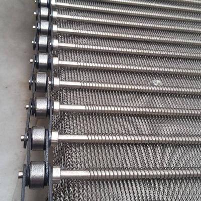 厂家供应食品链网金属人字形网带宁津卓远输送机械及行业设备