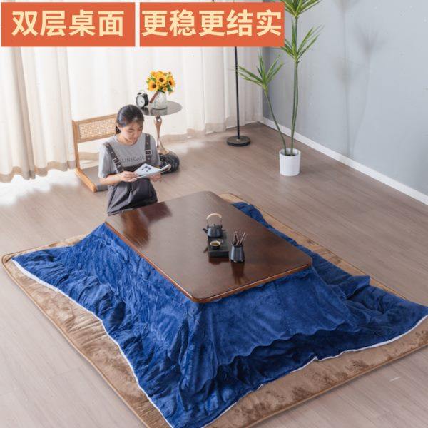 日式被炉暖桌和室几桌暖炉桌冬季电暖桌榻榻米茶几取暖器烤火矮桌