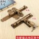 大门木门明装 仿古门栓加厚老式 纯铜插销中式 门扣门闩锁扣门锁 包邮