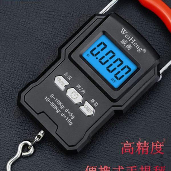 威衡电子称手提秤便携式高精度家用称重50kg迷你弹簧秤快递称小秤