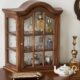 复古实木壁柜桌面置物柜杯架玻璃吊柜玻璃壁挂展示柜客厅书房壁柜