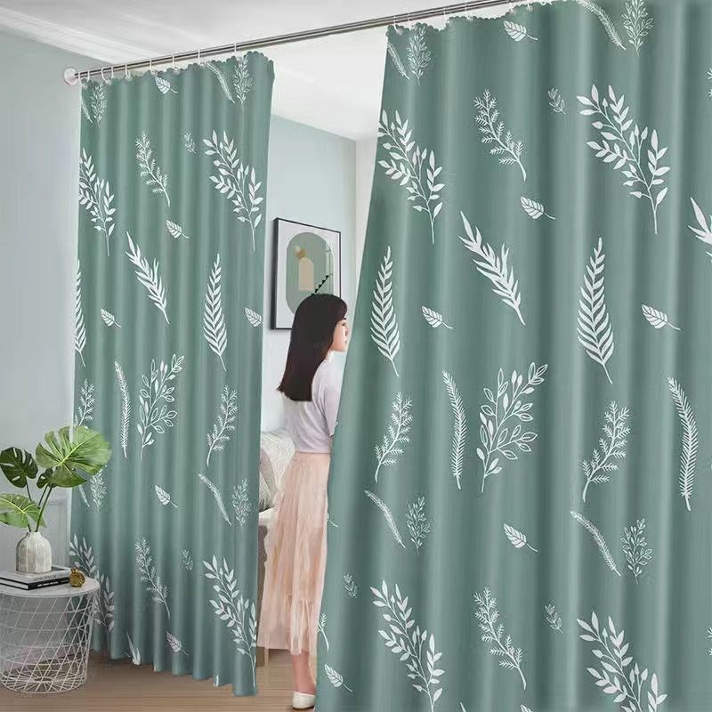 网红门帘隔断免打孔卧室家用w帘子遮挡窗帘客厅房间分割装饰布联