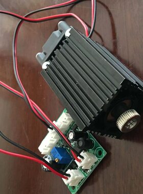 蓝光450nm 445nm 100mW长时间工作带TTL调制/可调焦 蓝色激光模组