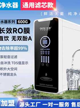 无桶大流量纯水机家用反渗透直饮净水机 厨房厨下净水器